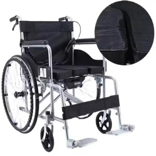 Wholesale Cheap Prices Light Weight Reclining Commode Wheel Chair Manual Wheelchair For Adult Disabled 