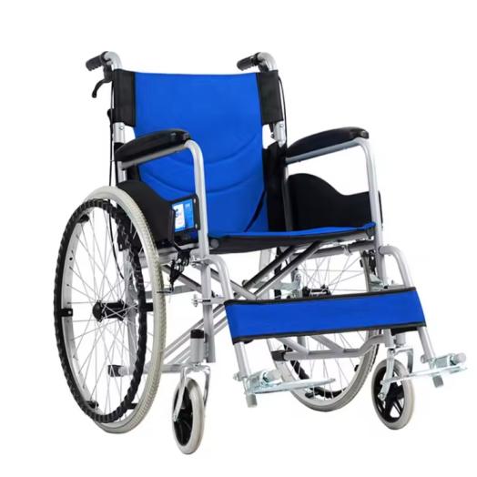 Factory price foldable wheelchair Height Adjustable Folding Manual Wheelchair for disabled 